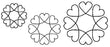 Quilt Stencils-4" 5" & 7" Blocks 8"X18"