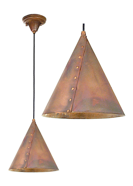 10 Inch W Cone Rivet Pendant