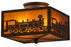 10 Inch Sq Train Flushmount