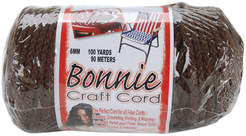 Macrame Craft Cord Brown - 6mm x 100 Yards