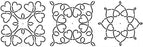 Quilt Stencils By Barbara Chainey-5" C. L. Loopy H