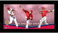Los Angeles Angels Players Composition Graphic 10x20 Framed Collage w/ Game Used Dirt from Angel Stadium of Anaheim