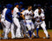 David Wright Signed Celebration After Walk Off vs Brewers 16x20 Photo MLB Auth