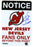 Ken Daneyko Signed New Jersey Devils Fans Only 8x12 Aluminum Sign w/ "3x SC Champs" Insc