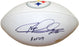 Rod Woodson Signed Pittsburgh Steelers Logo White Panel Football w/ "HOF 09" Insc.