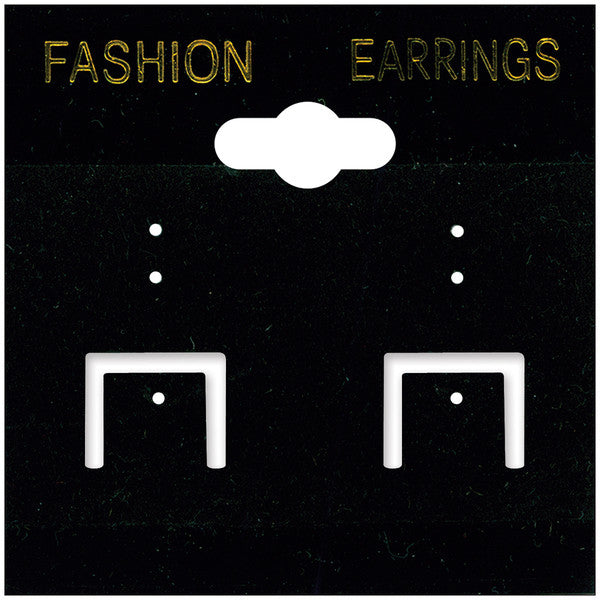 PVC/Black Velvet Earring Cards - 2" x 2"