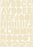 Square Cream Alpha Sticker Sheet - 8.25" x 5.75"