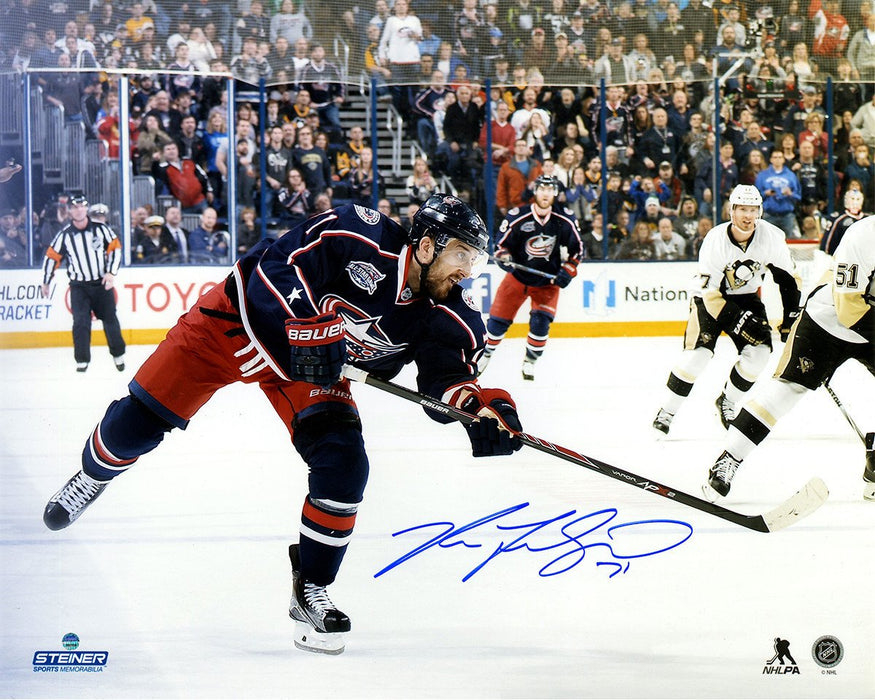 Nick Foligno Signed Shooting 16x20 Photo