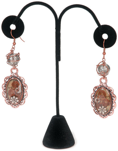 Black Velvet Jewelry Stand - 5.5" x 4.5"