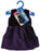 Doll Clothes Black Velvet and Purple Satin Dress
