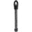 Glass Bead Tubes 24g Black Diamond Silver Lined
