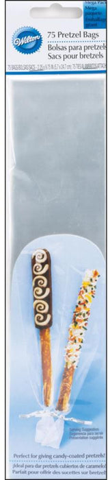 Pretzel Party Bags 9.75"X2.25" 75/Pkg-Clear