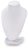 3D Velvet Necklace Stand 6"-White