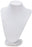 3D Velvet Necklace Stand 9"-White