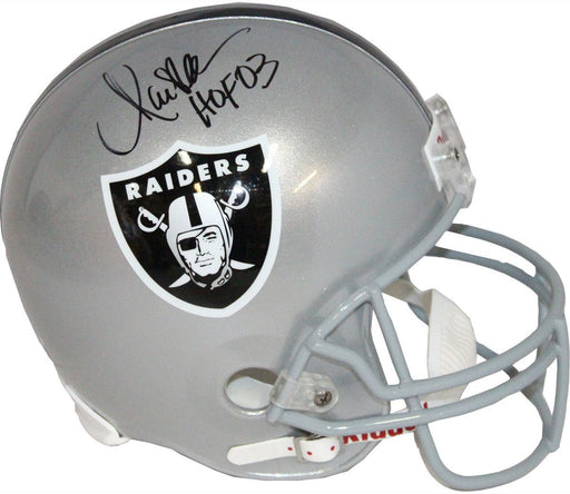 Marcus Allen Signed Oakland Raiders Full Size Replica Helmet w/ "HOF '03" Insc 
