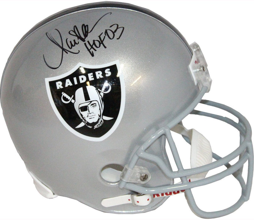 Marcus Allen Signed Oakland Raiders Full Size Replica Helmet w/ "HOF '03" Insc 
