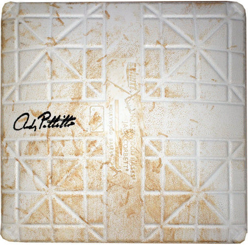 Andy Pettitte Signed Blue Jays vs. Yankees 8-22-2013 Game Used First Base (MLB Auth) (Innings 3-5) (EK800340)