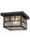 10 Inch Sq Hyde Park Double Bar Mission Flushmount