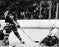 Phil Esposito Rangers shot on Chico Resch B/W 16X20
