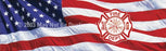Window Graphic - 20x65 U.S. Flag Maltese Cross
