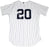 Jorge Posada Signed Posada Retirement Logo Authentic Home Yankees Jersey MLB Auth