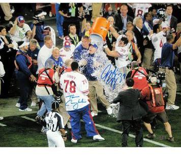 Madison Hedgecock/ Tom Coughlin Dual Signed Gatorade Celebration 16x20 Photo