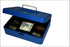 Cash Box w/Latch 8" Blue