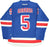 Dan Girardi New York Rangers Blue Premier Jersey Uns w/ Alternate Captain "A" (Size XL)