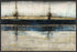 CITY BLUE 22L X 28H Floater Framed Art Giclee Wrapped Canvas