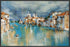 SEASON IN VENICE 22L X 28H Floater Framed Art Giclee Wrapped Canvas