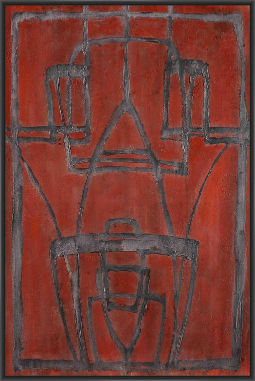 ARTICULATED COLOR VIII 22L X 28H Floater Framed Art Giclee Wrapped Canvas