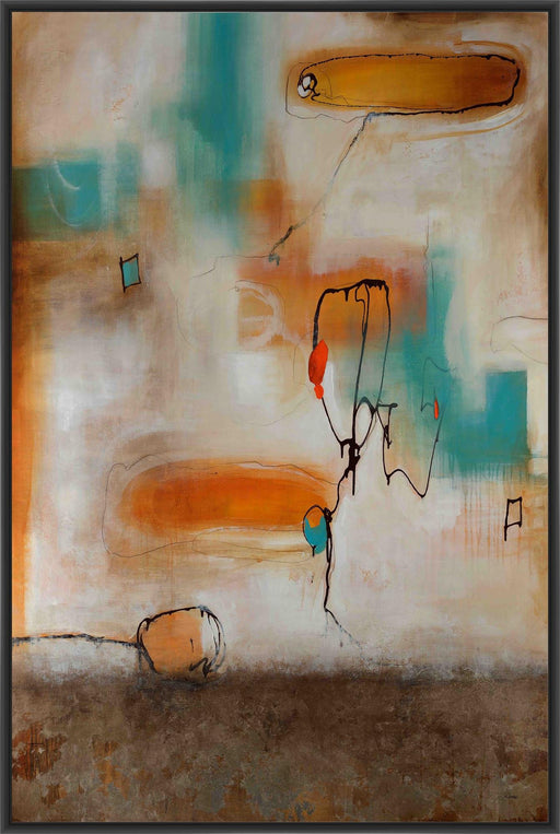 BACIL II 22L X 28H Floater Framed Art Giclee Wrapped Canvas