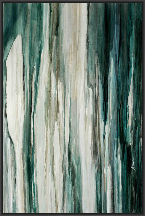 THAW 22L X 28H Floater Framed Art Giclee Wrapped Canvas