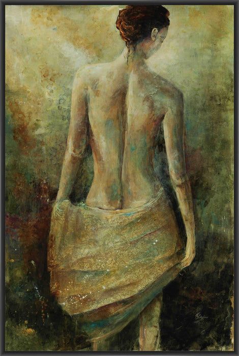 TITANS LADY 22L X 28H Floater Framed Art Giclee Wrapped Canvas