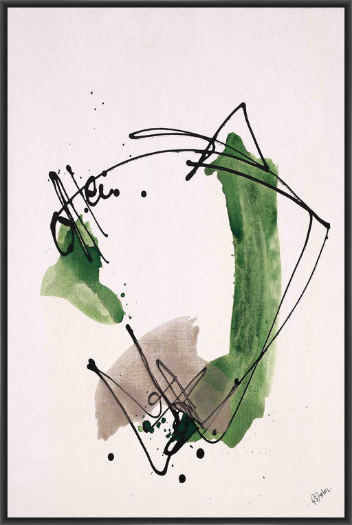 UNFINISHED SONG IV 22L X 28H Floater Framed Art Giclee Wrapped Canvas