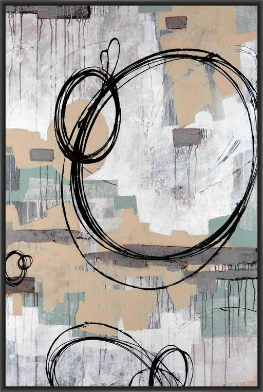 VERSE IV 22L X 28H Floater Framed Art Giclee Wrapped Canvas