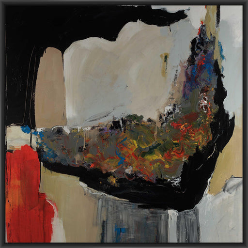 RED WIRE 28L X 28H Floater Framed Art Giclee Wrapped Canvas