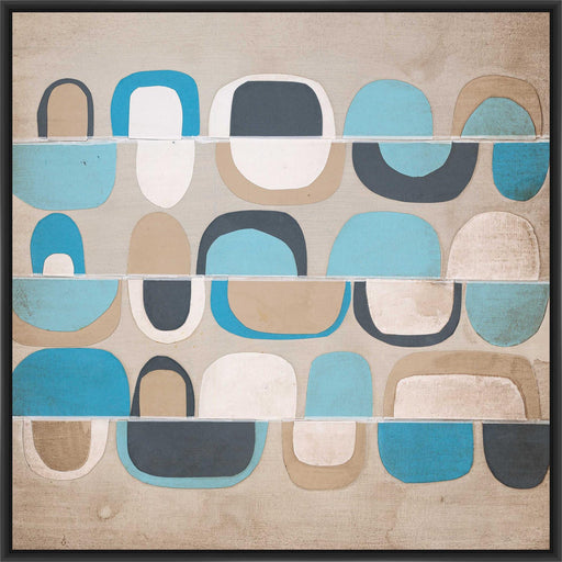 TRINKET V 28L X 28H Floater Framed Art Giclee Wrapped Canvas