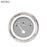 Fuel level Gauge-Pegged Gray White Modern Needles Chrome Trim Rings Style Kit Installed