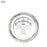 Fuel level Gauge-Iron Cross White White Modern Needles Chrome Trim Rings Style Kit Installed