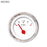 Fuel level Gauge-Pegged White Red Modern Needles Chrome Trim Rings Style Kit Installed