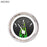 Fuel level Gauge-Carbon Fiber Green Flame White Modern Needles Chrome Trim Rings Style Kit DIY Install