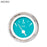 Fuel level Gauge-Marker Aqua White Vintage Needles Chrome Trim Rings Style Kit Installed