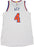 Quincy Acy Jersey - NY Knicks 2014-2015 Game Used #4 White/Blue/Orange Jersey (2XL)