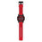 Deadpool Logo Dial Black Sport Case Red Strap Watch         