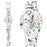 Disney Princesses Color Accents LED Watch                   