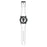 Punisher Black Logo Dial White Rubber Strap Watch           