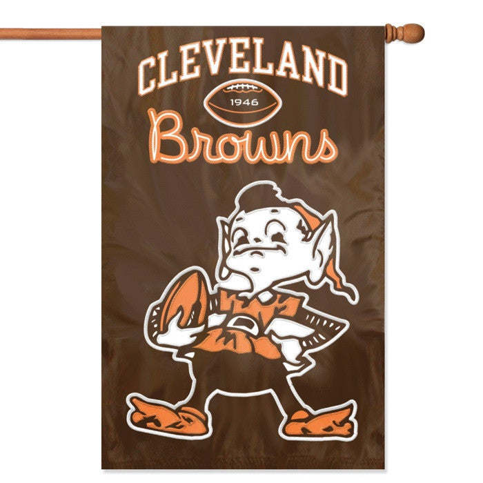 NFL Cleveland Browns Applique Banner Flag