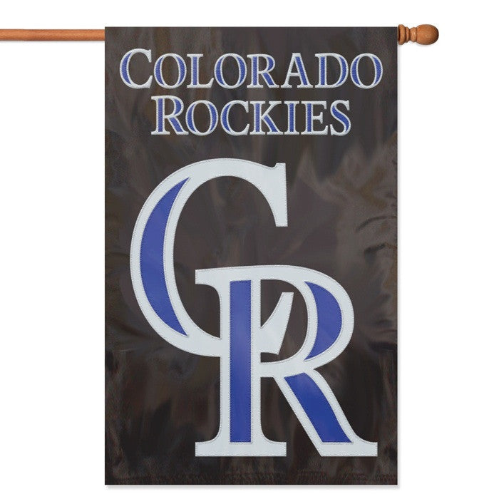 MLB Colorado Rockies Applique Banner Flag