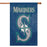 MLB Seattle Mariners Applique Banner Flag